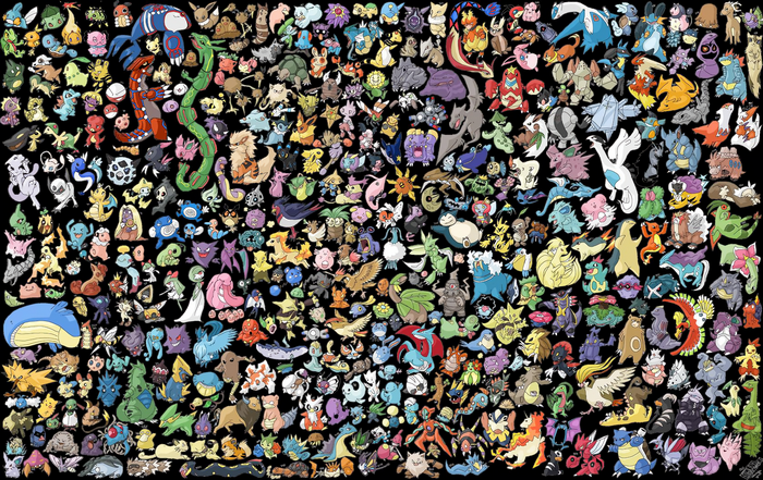 Collection of Pokémon characters