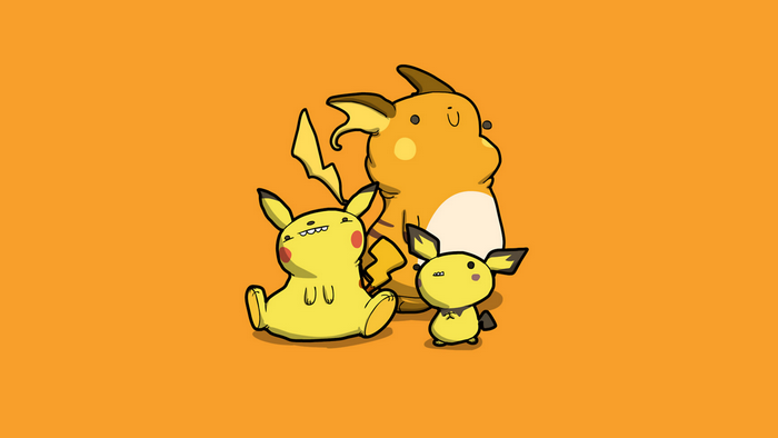 Pikachu and Raichu family