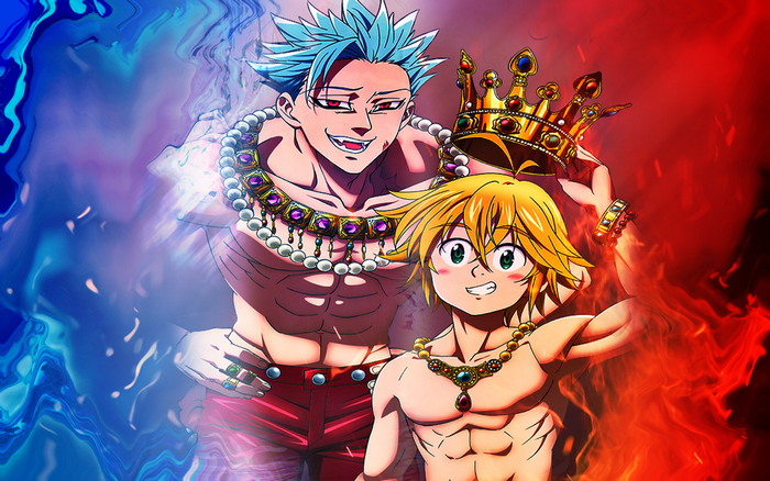 Meliodas from The Seven Deadly Sins with Crown and Necklace