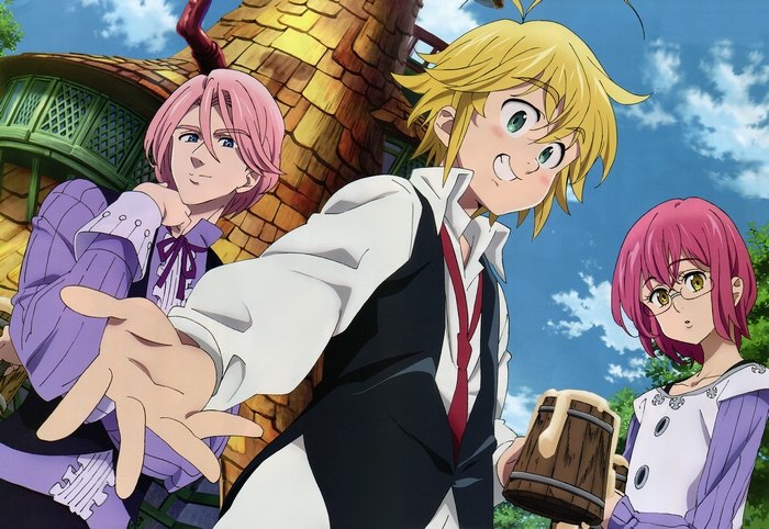 Meliodas and friends from The Seven Deadly Sins