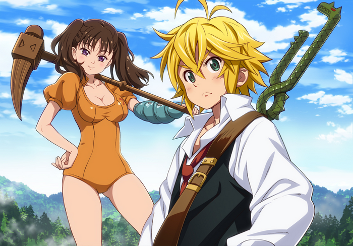Meliodas and Diane from The Seven Deadly Sins