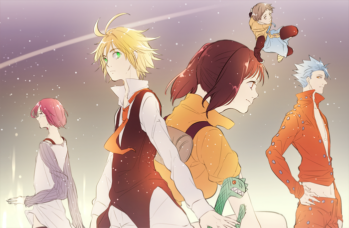 Meliodas and friends from The Seven Deadly Sins