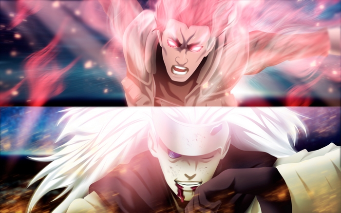 Madara Uchiha and Might Guy from Naruto