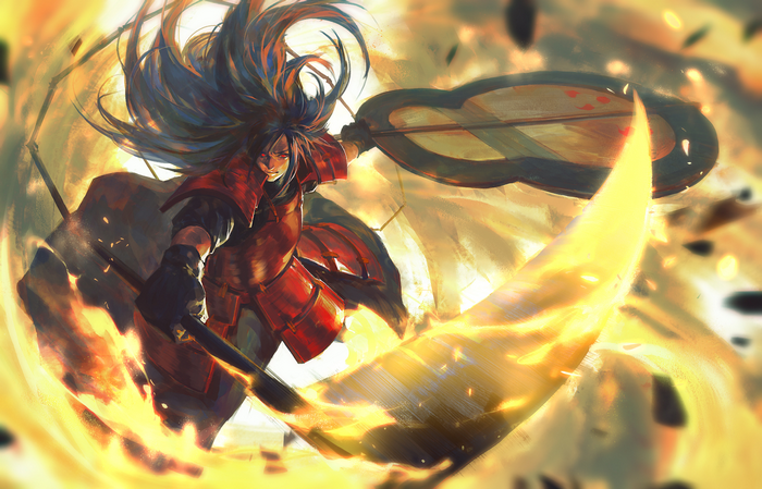 Madara Uchiha in Dynamic Battle Scene