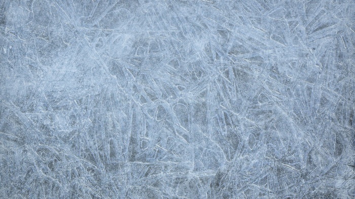 Close-up of ice with intricate patterns