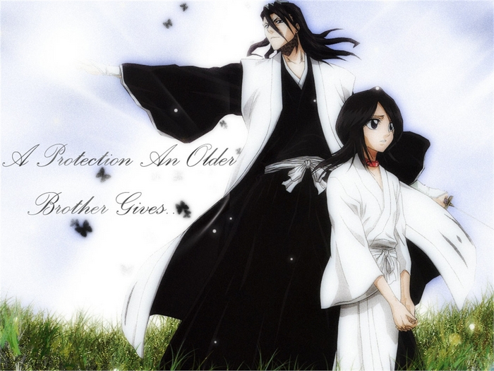 Byakuya Kuchiki and Rukia Kuchiki from Bleach