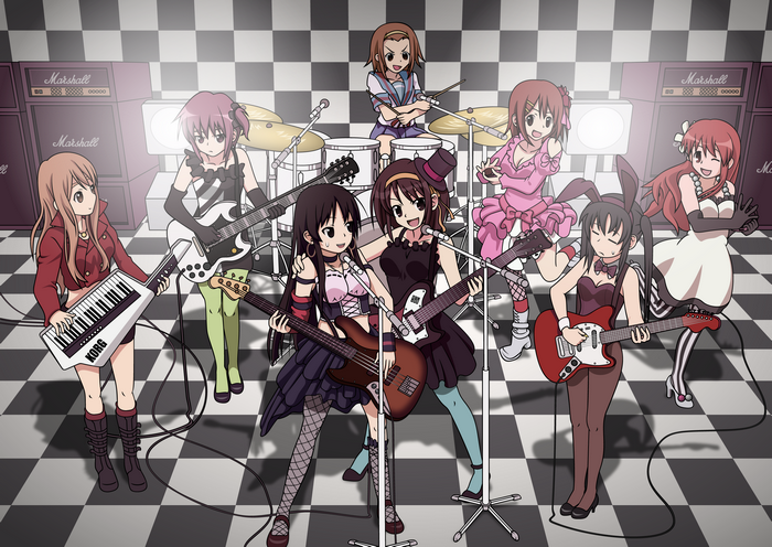 K-On! band performing on stage
