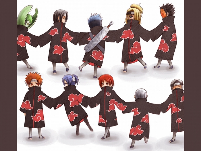 Chibi Itachi Uchiha Holding Hands