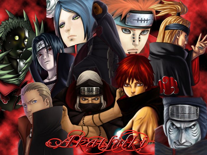 Akatsuki members from Naruto