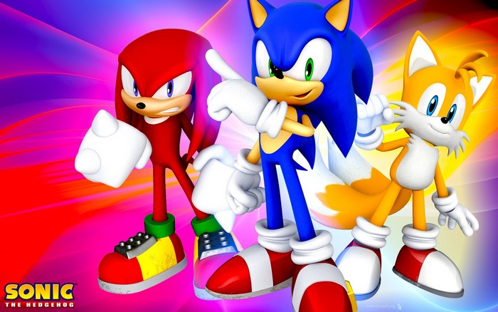 Sonic the Hedgehog, Knuckles, and Tails