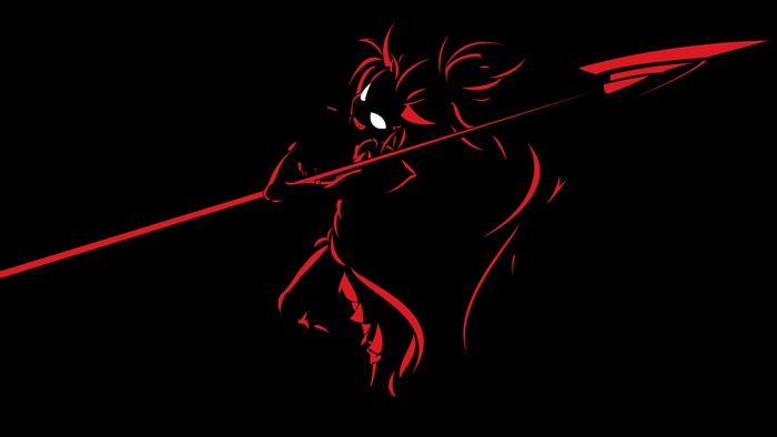 Kyoko Sakura with a Spear