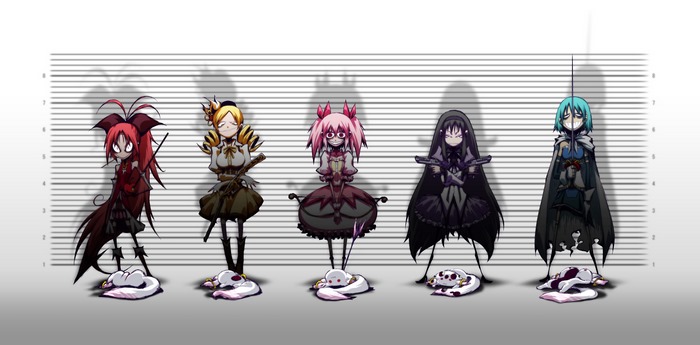 Magical Girls in a Lineup
