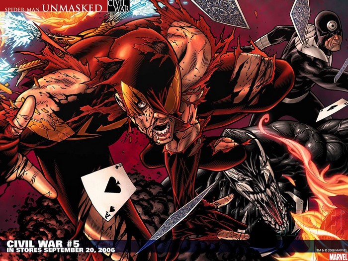 Spider-Man Unmasked Civil War #5 Comic Cover
