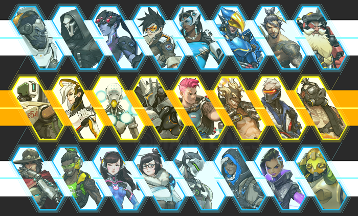 Overwatch characters lineup