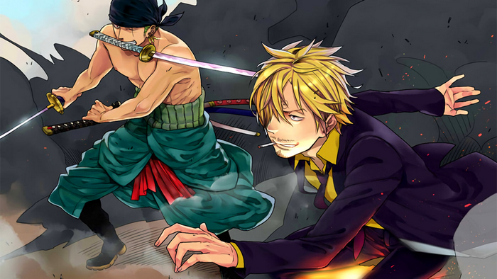 Roronoa Zoro and Vinsmoke Sanji from One Piece