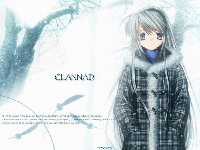 Tomoyo Sakagami from CLANNAD in winter