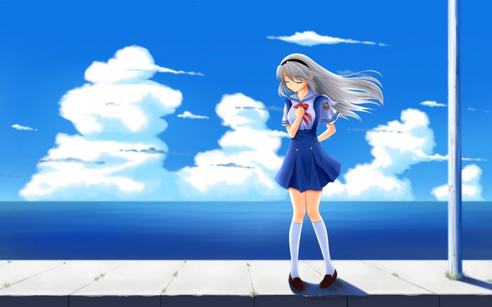 Tomoyo Sakagami by the Sea