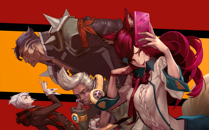 Ahri and friends from League of Legends