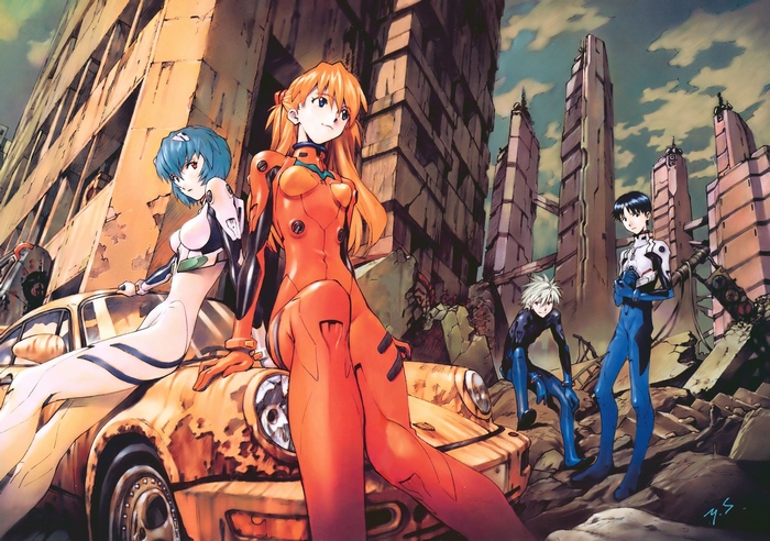 Asuka Langley Soryu and Rei Ayanami from Neon Genesis Evangelion