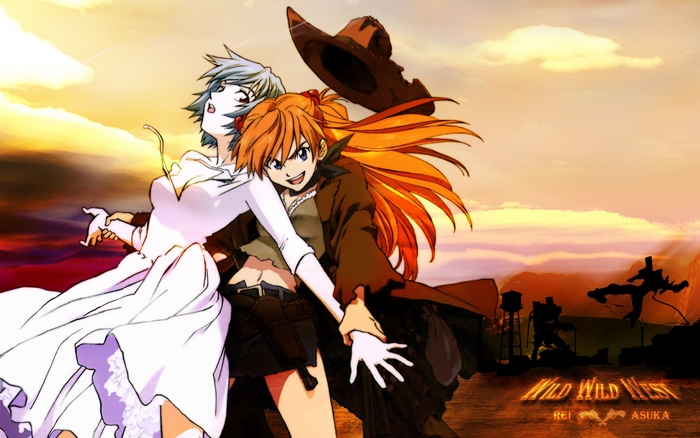 Asuka Langley Soryu and Rei Ayanami from Neon Genesis Evangelion