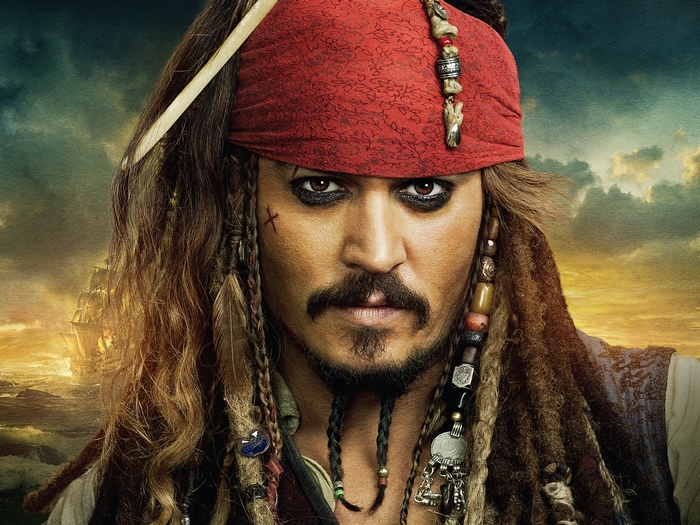 Captain Jack Sparrow Close-Up Portrait