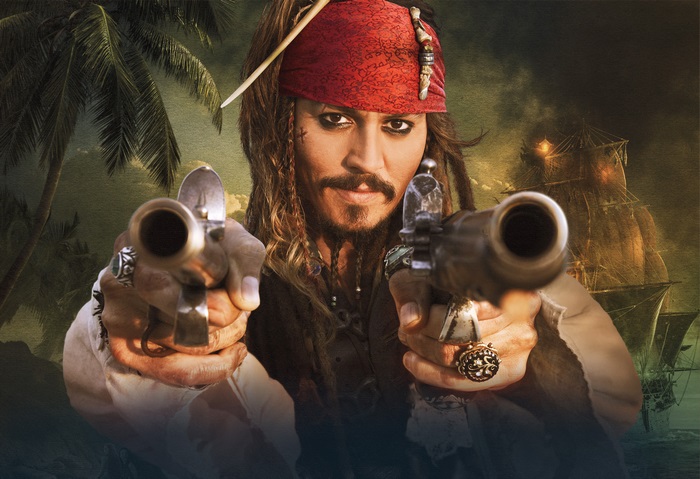 Captain Jack Sparrow from Pirates of the Caribbean