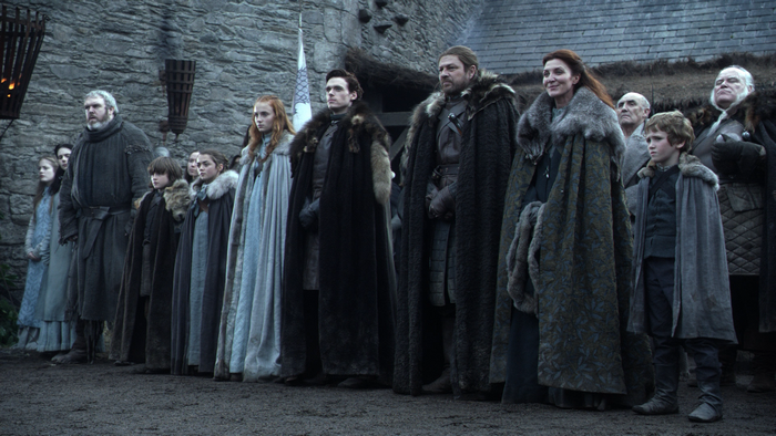 The Stark Family from Game of Thrones