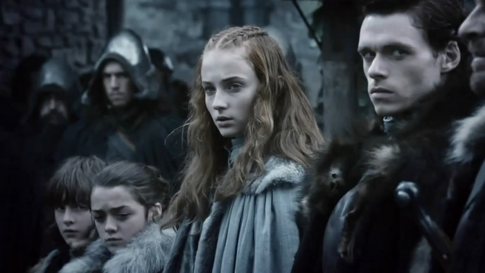 Sansa Stark and Robb Stark from Game of Thrones