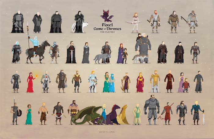 Pixel Game of Thrones The Players