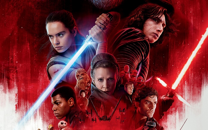 Rey and Kylo Ren from Star Wars