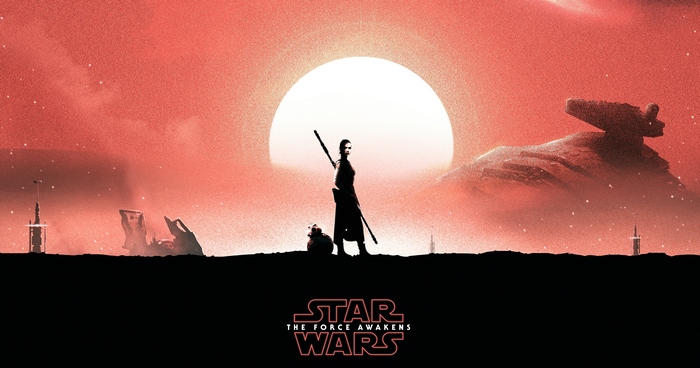 Rey and BB-8 from Star Wars
