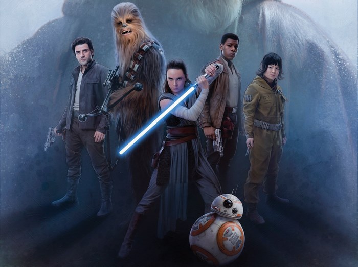 Rey and friends from Star Wars