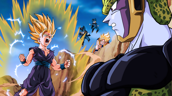 Gohan and Cell from Dragon Ball Z