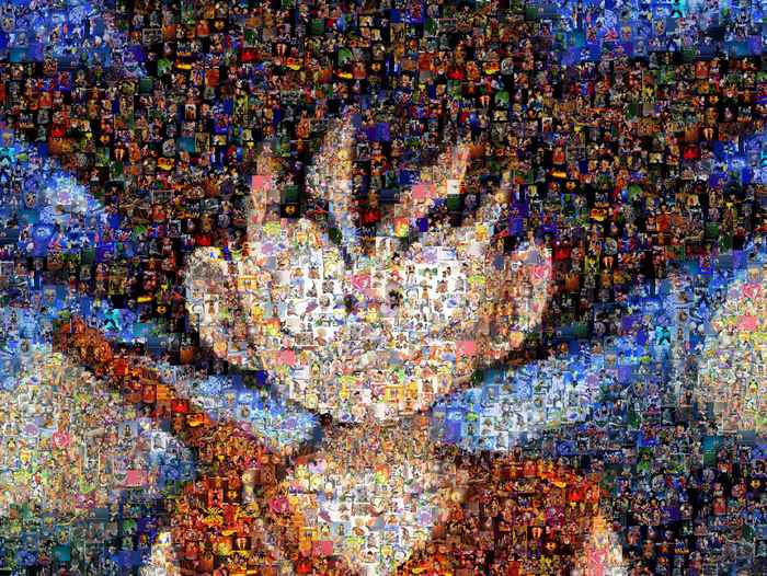 Gohan from Dragon Ball Z mosaic