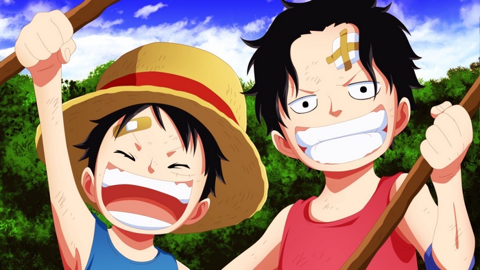 Monkey D. Luffy and Portgas D. Ace from One Piece