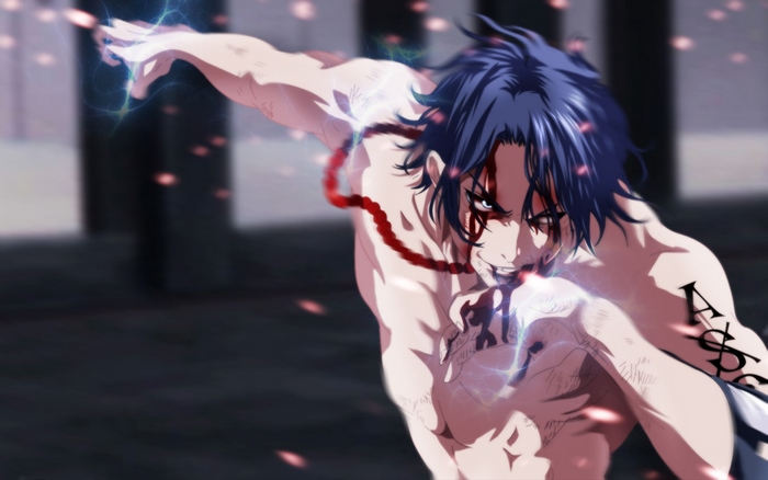 Intense Portgas D. Ace Anime Fighter Scene