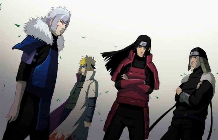 Four Hokage from Naruto