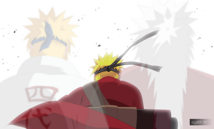 Namikaze Minato with Two Reflecting Shadows
