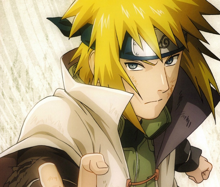 Determined Minato Namikaze in Action Pose