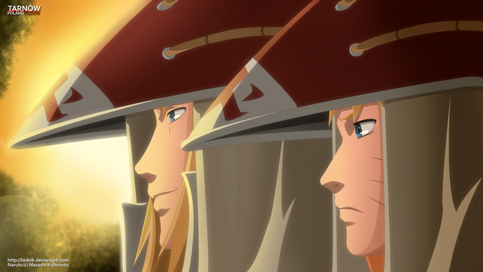 Minato Namikaze and Naruto Uzumaki from Naruto