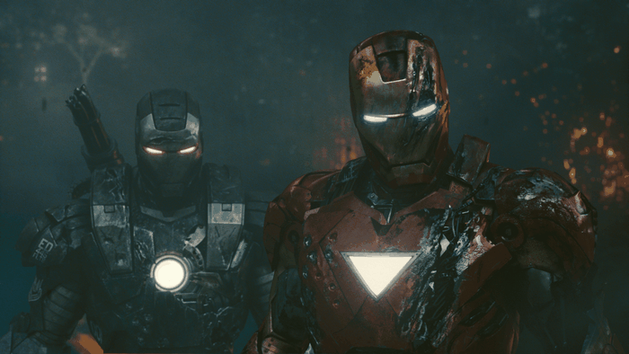 Iron Man and War Machine in battle