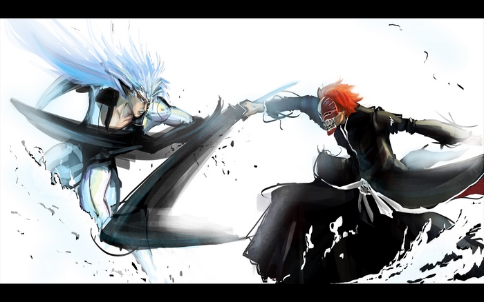 Grimmjow Jaegerjaquez from Bleach fighting