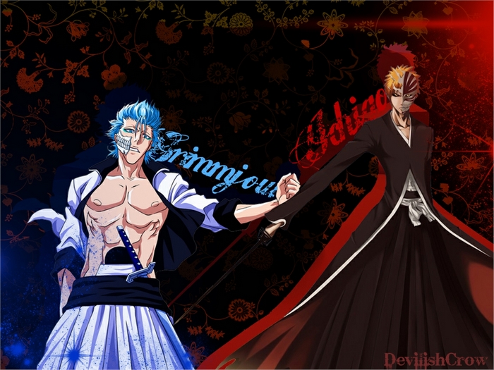 Grimmjow Jaegerjaquez and Ichigo Kurosaki from Bleach