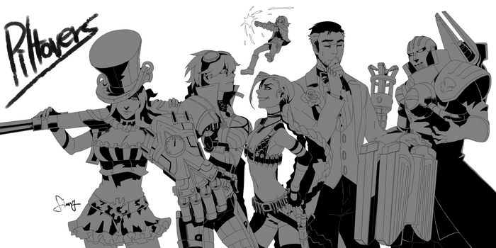 Piltovers characters from League of Legends