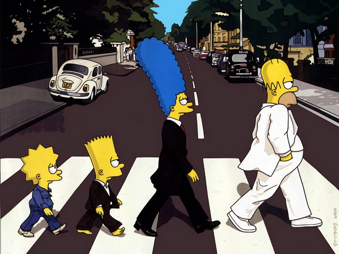 The Simpsons Abbey Road Crossing