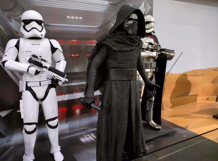 Kylo Ren and Stormtroopers from Star Wars