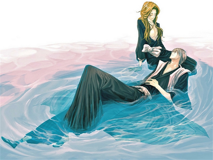 Rangiku Matsumoto and Gin Ichimaru from Bleach