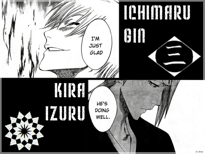Ichimaru Gin and Kira Izuru from Bleach