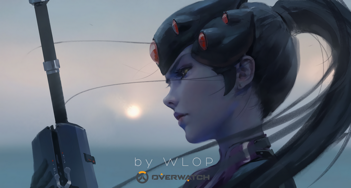 Widowmaker from Overwatch by WLOP