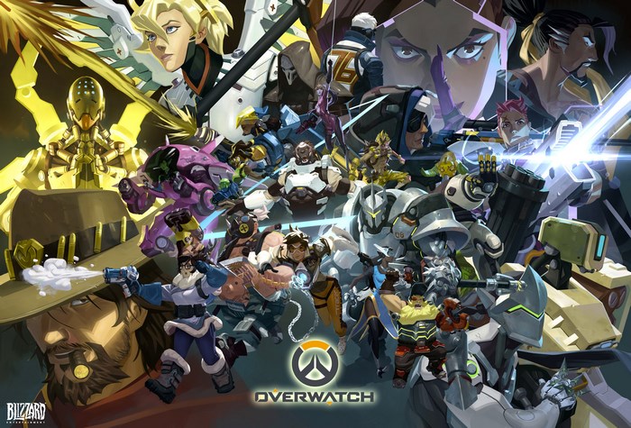 Overwatch characters montage